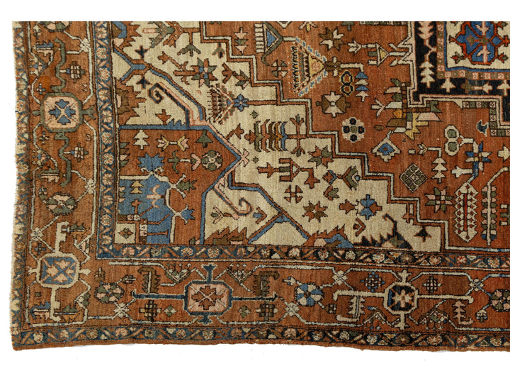 Antique Serapi Wool Rug 10 X 13