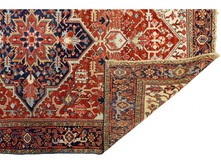 Antique Serapi Wool Rug 8 X 11