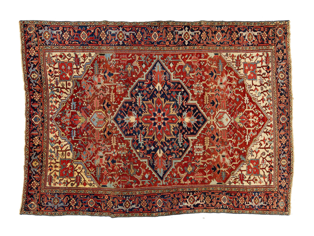 Antique Serapi Wool Rug 8 X 11