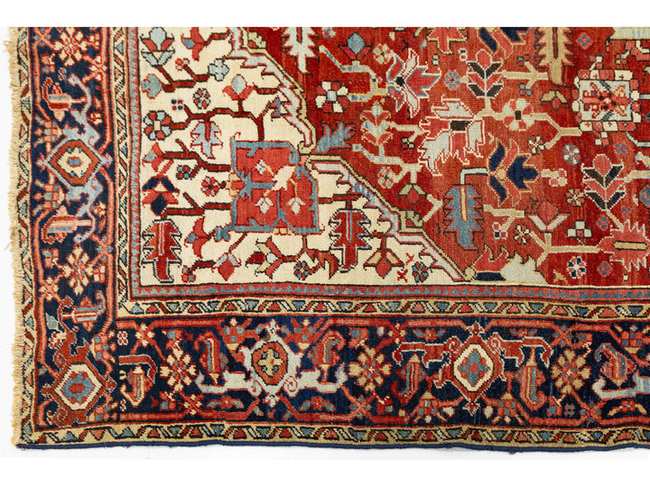 Antique Serapi Wool Rug 8 X 11