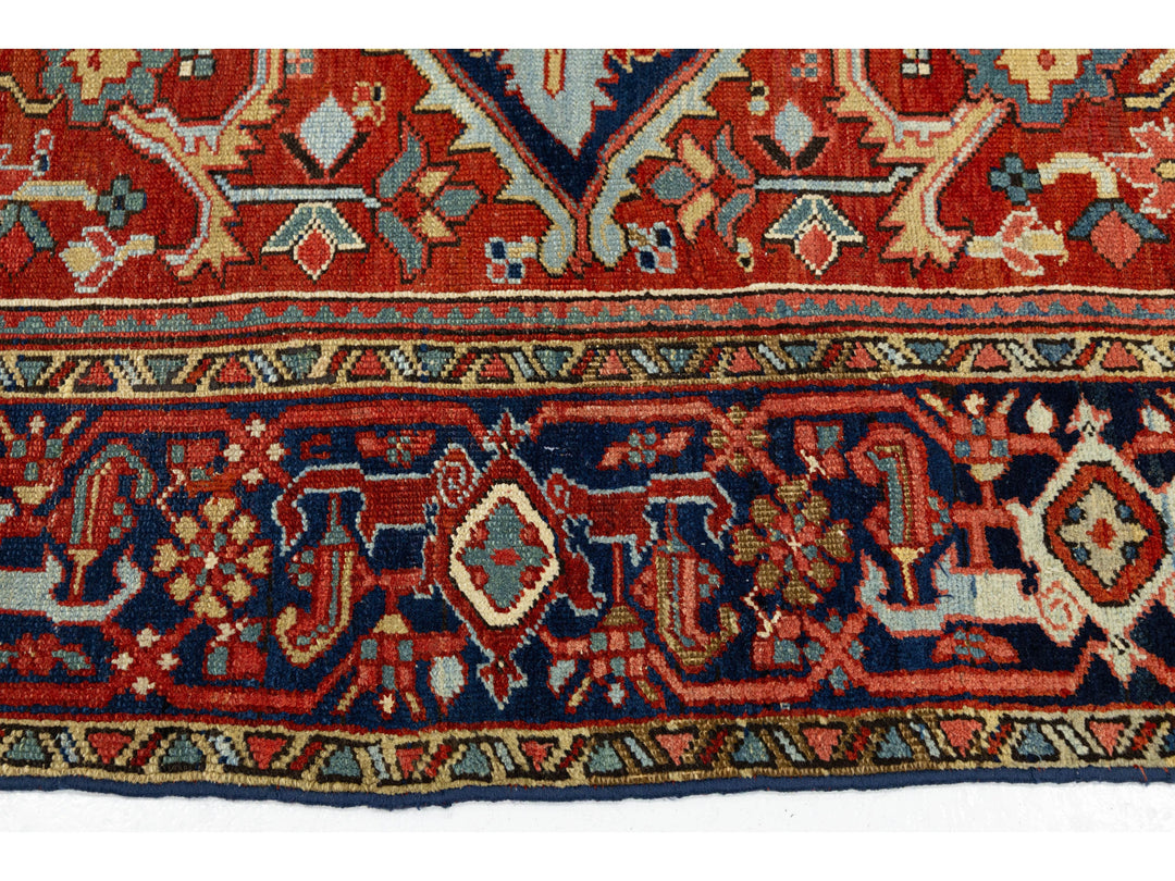 Antique Serapi Wool Rug 8 X 11