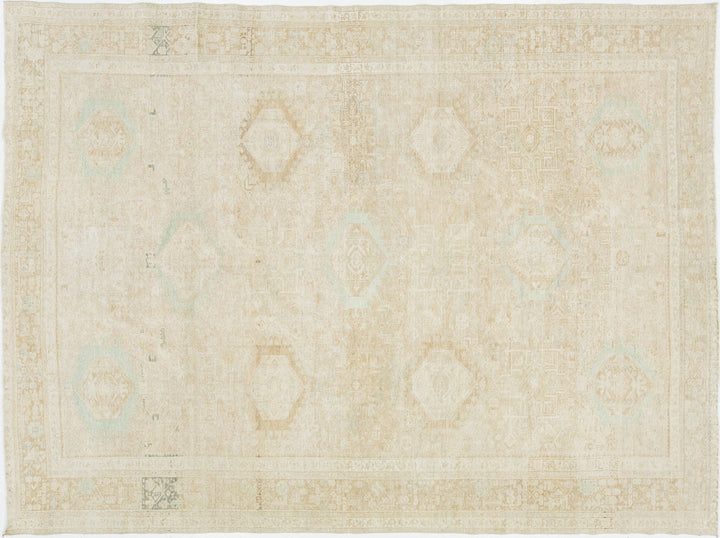 Antique Heriz Wool Rug 8 X 11