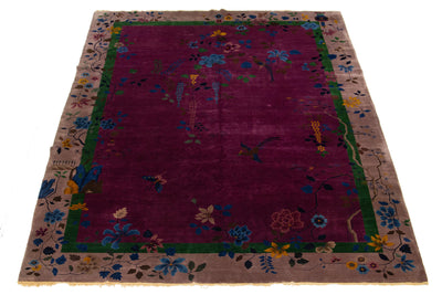 Antique Art Deco Chinese Rug 10 X 13