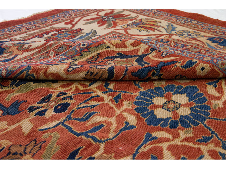 Antique Sultanabad Wool Rug 15 X 15