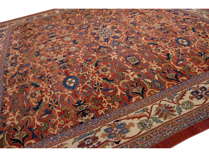 Antique Sultanabad Wool Rug 15 X 15