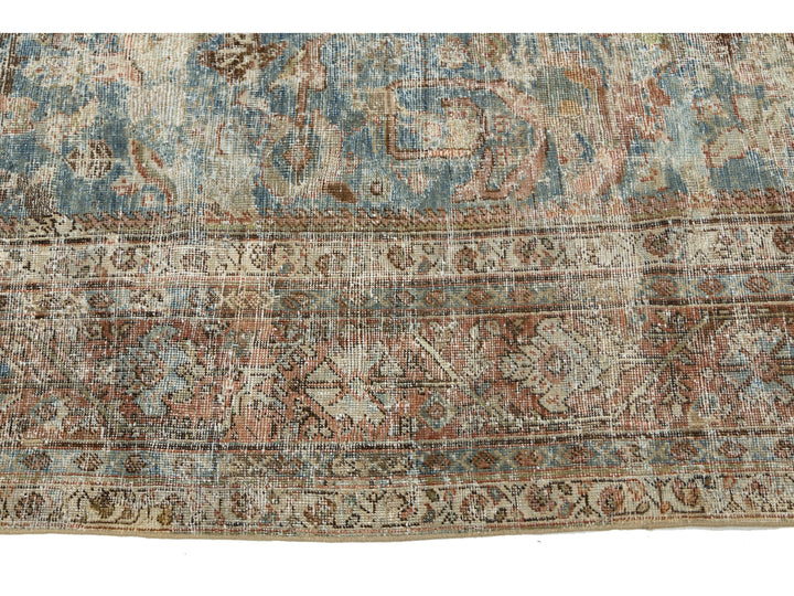 Antique Persian Mahal Wool Rug 14 X 20