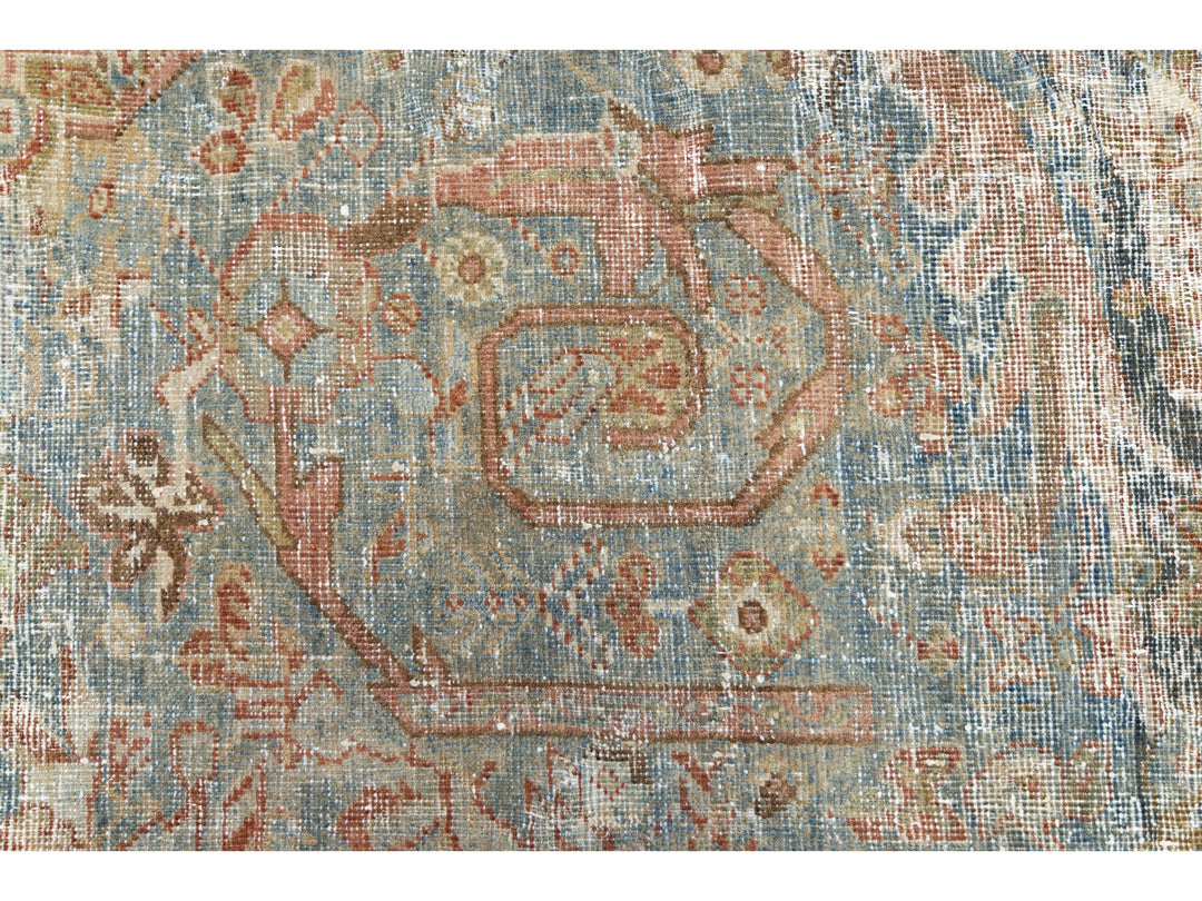 Antique Persian Mahal Wool Rug 14 X 20