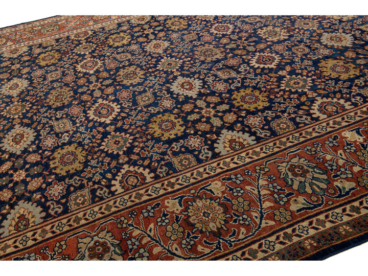 Antique Sultanabad Wool Rug 12 X 21
