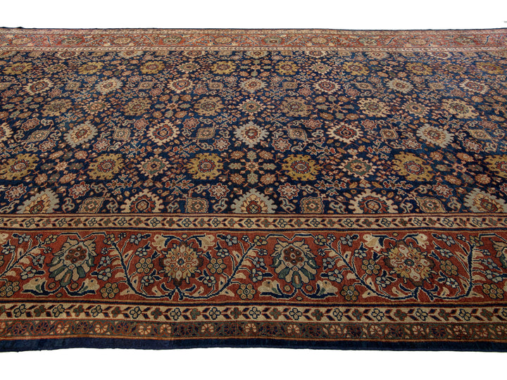Antique Sultanabad Wool Rug 12 X 21