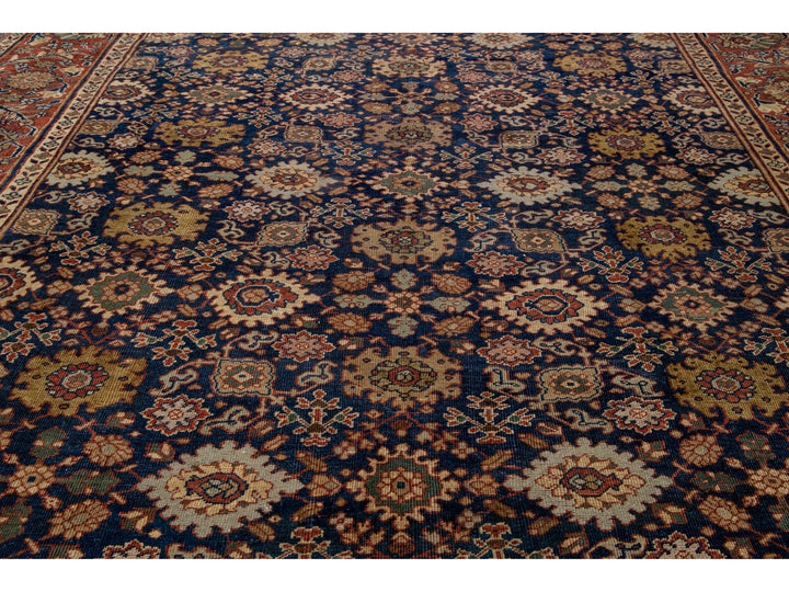 Antique Sultanabad Wool Rug 12 X 21