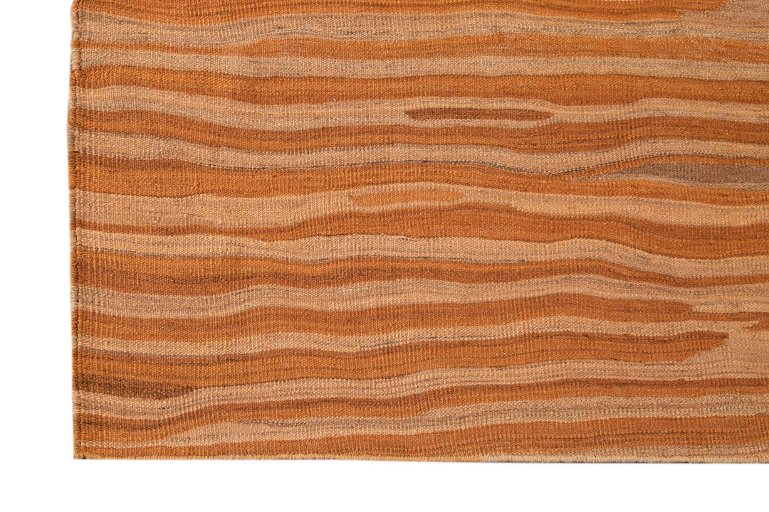 21st Century Modern Kilim Wool Rug 10 X 13