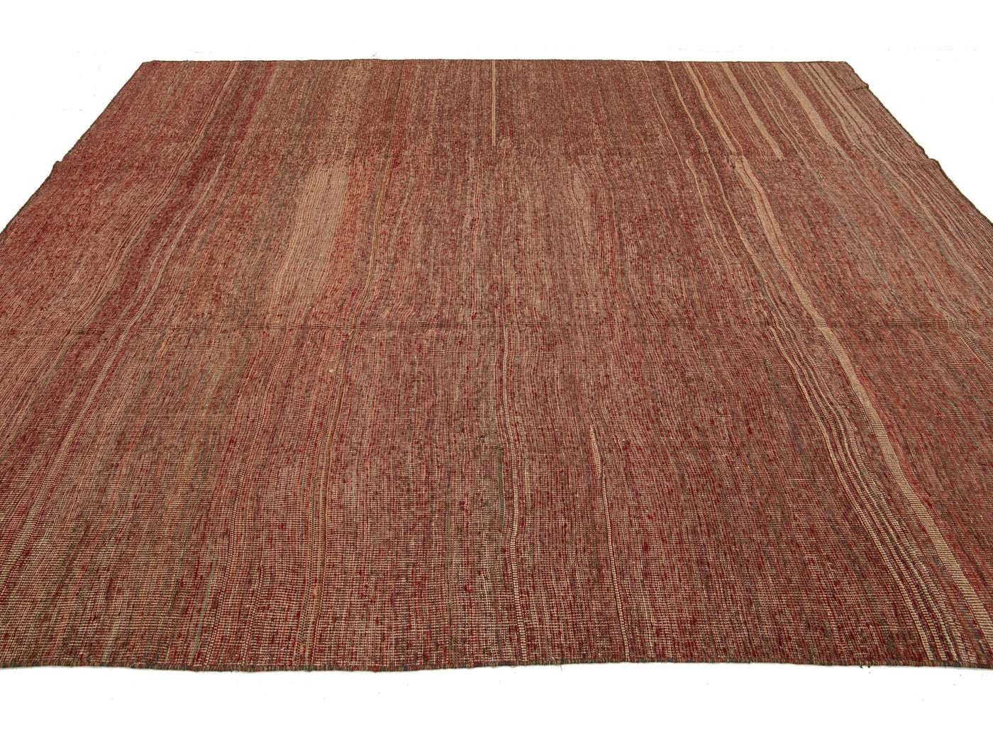 Modern Kilim Flatweave Wool Rug 9 X 10