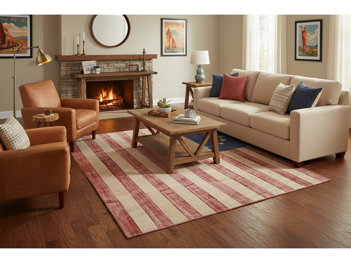 Vintage Patchwork Wool Rug 9 X 12
