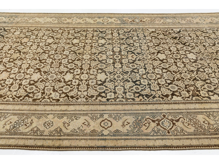 Antique Malayer Wool Runner 7 X 19