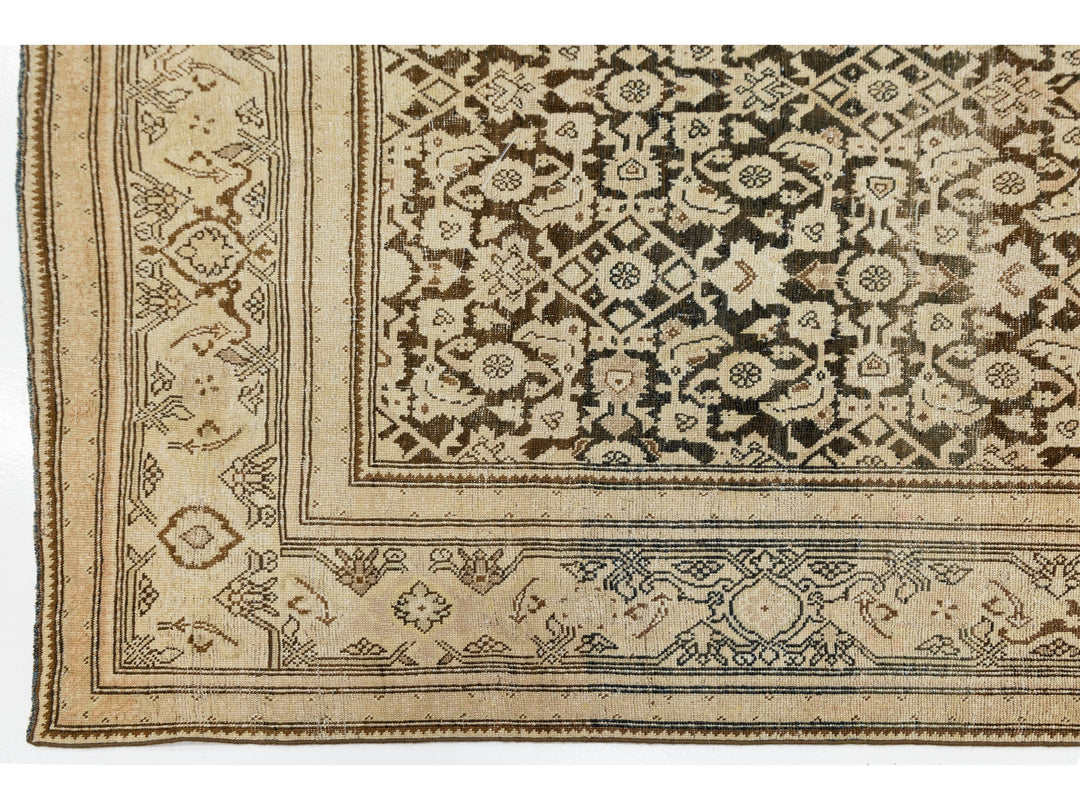 Antique Malayer Wool Runner 7 X 19