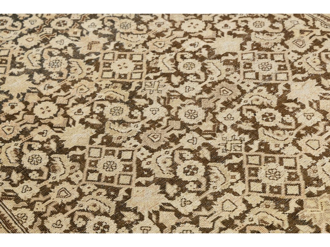 Antique Malayer Wool Runner 7 X 19