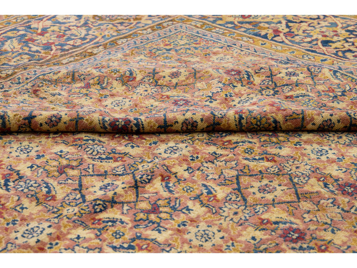 Antique Kerman Wool Rug  14 X 18