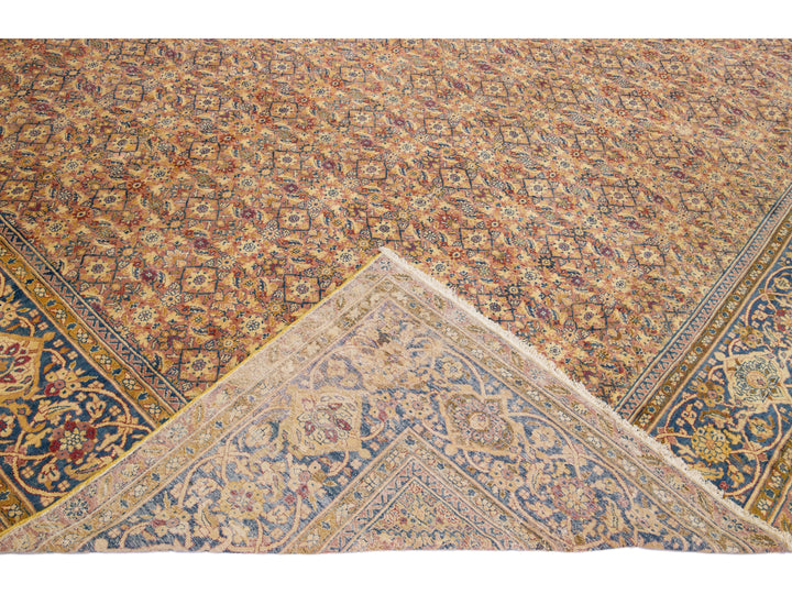 Antique Kerman Wool Rug  14 X 18
