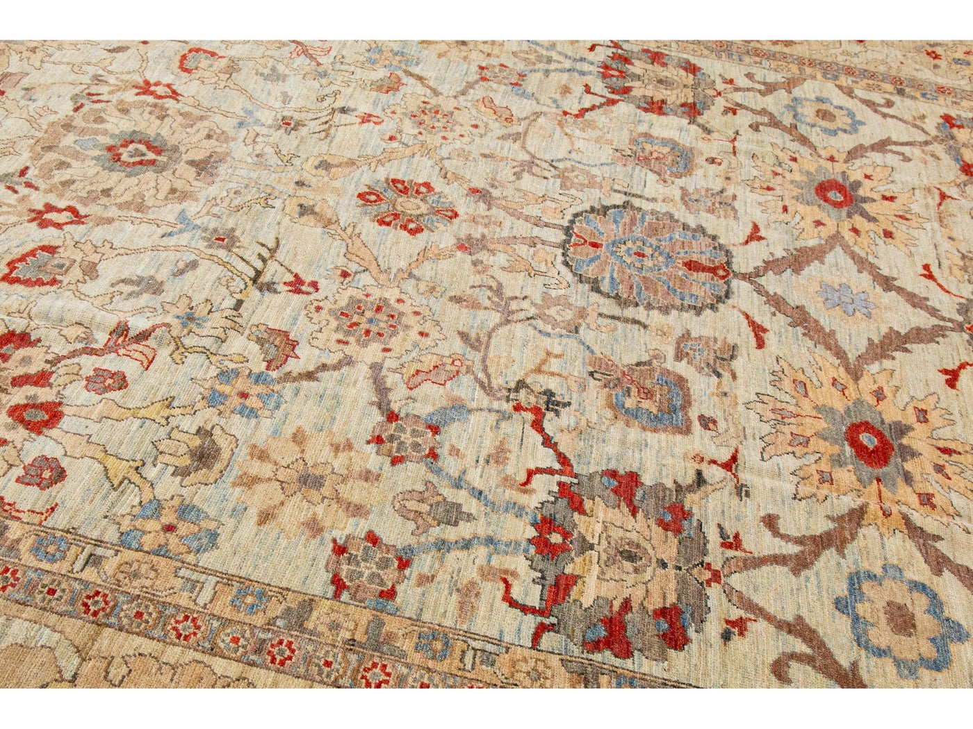 Modern Sultanabad Wool Rug 12 X 18