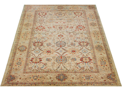 Modern Sultanabad Wool Rug 12 X 18