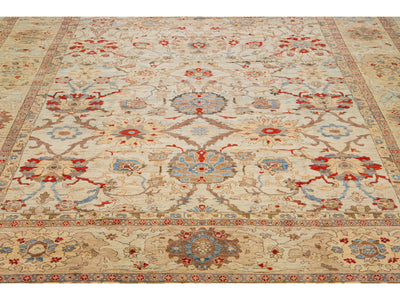 Modern Sultanabad Wool Rug 12 X 18