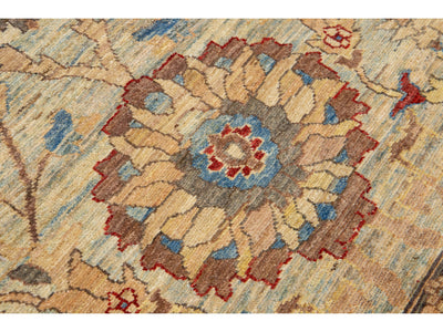 Modern Sultanabad Wool Rug 12 X 18