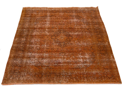 Antique Overdyed Wool Rug 10 X 13