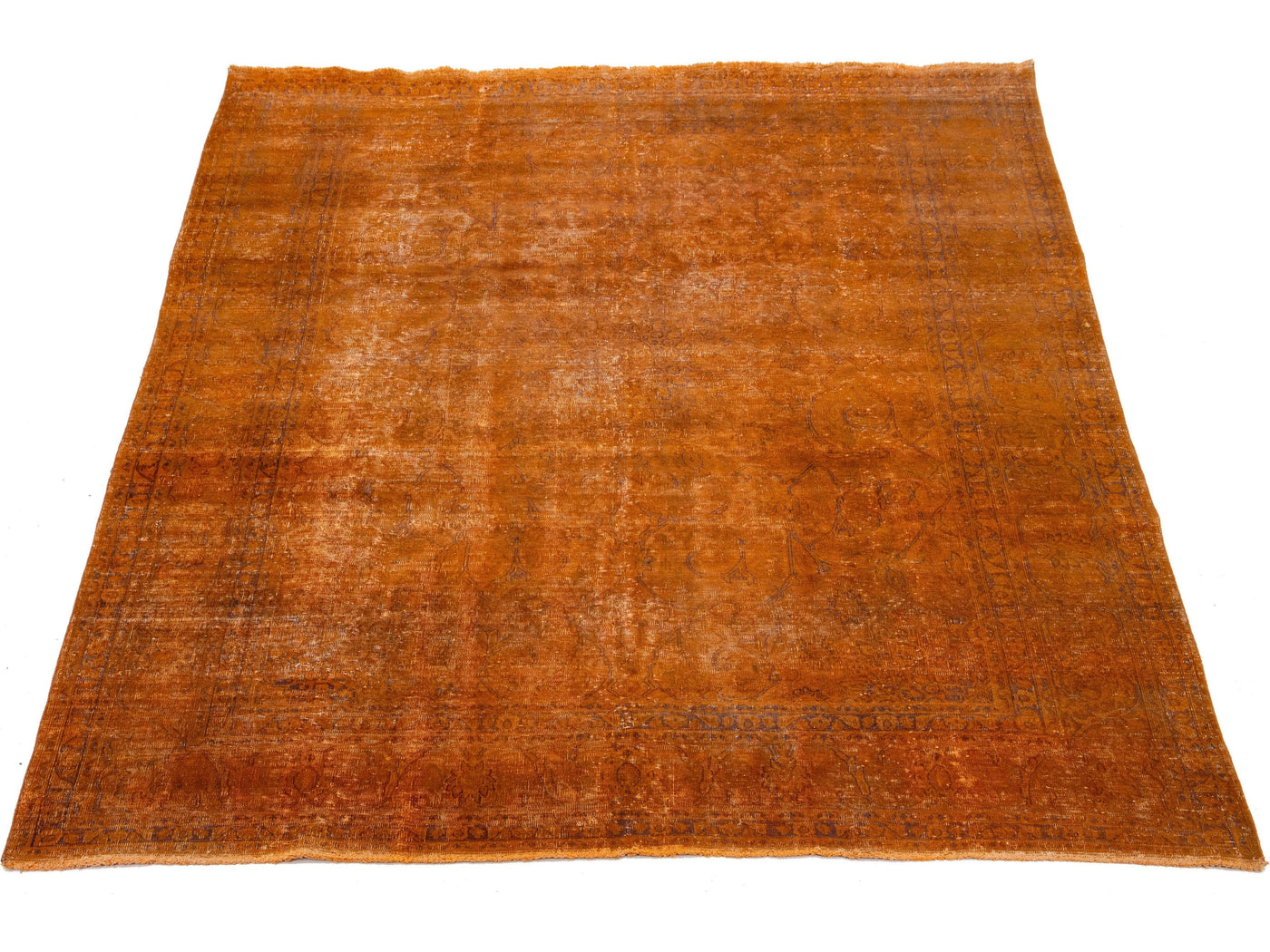 Antique Overdyed Wool Rug 10 x 12