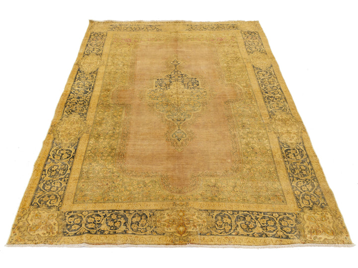 Vintage Tabriz Wool Rug 7 X 10