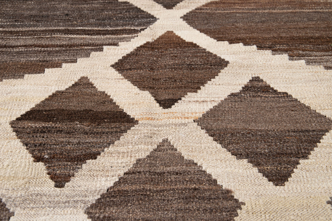 Modern Flatweave Kilim Wool Rug 7 X 10