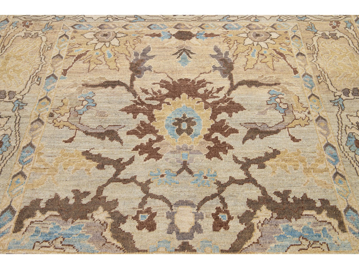 Modern Sultanabad Wool Rug 6 X 7