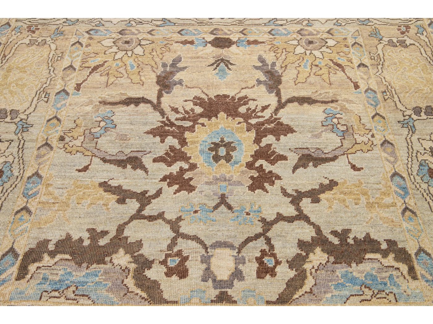 Modern Sultanabad Wool Rug 6 X 7