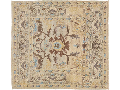 Modern Sultanabad Wool Rug 6 X 7