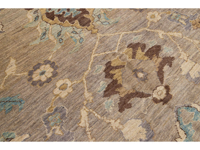 Modern Sultanabad Wool Rug 8 X 8