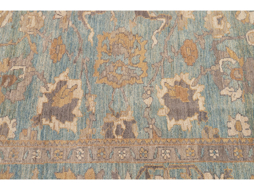 Modern Sultanabad Wool Square Rug 10 X 10