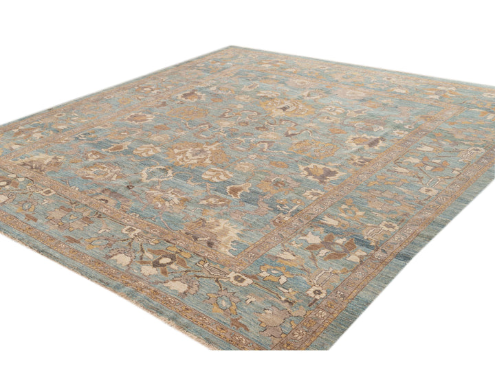 Modern Sultanabad Wool Square Rug 10 X 10