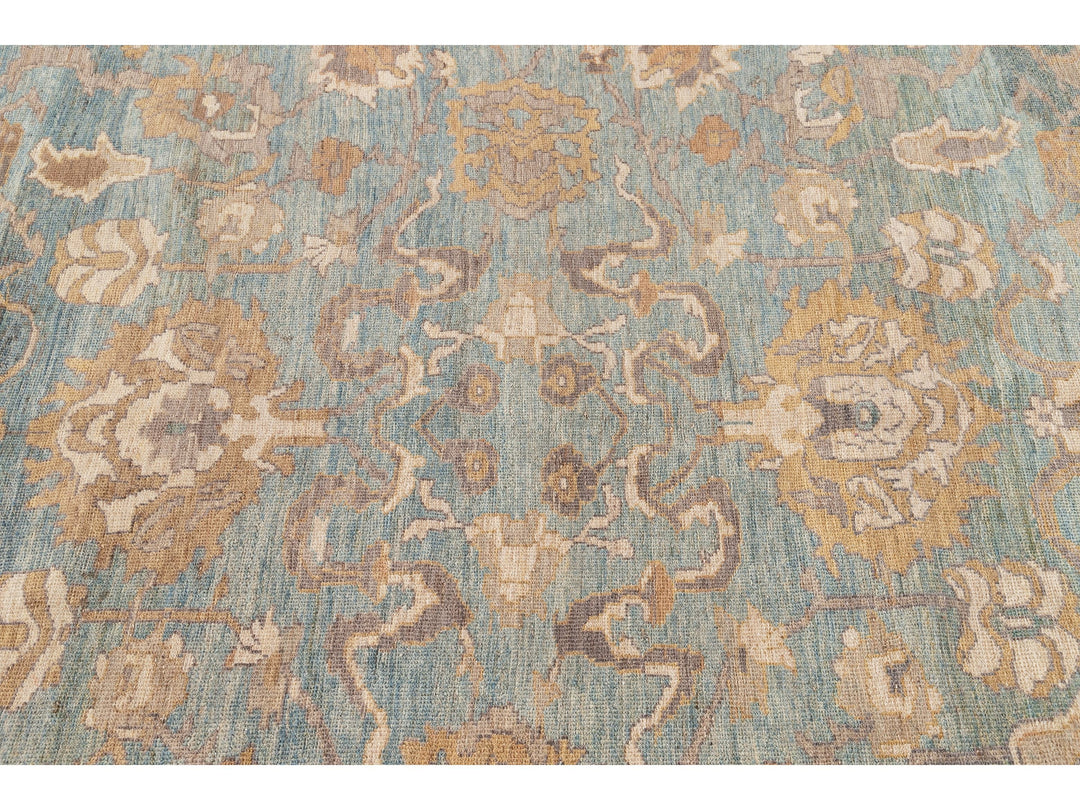 Modern Sultanabad Wool Square Rug 10 X 10