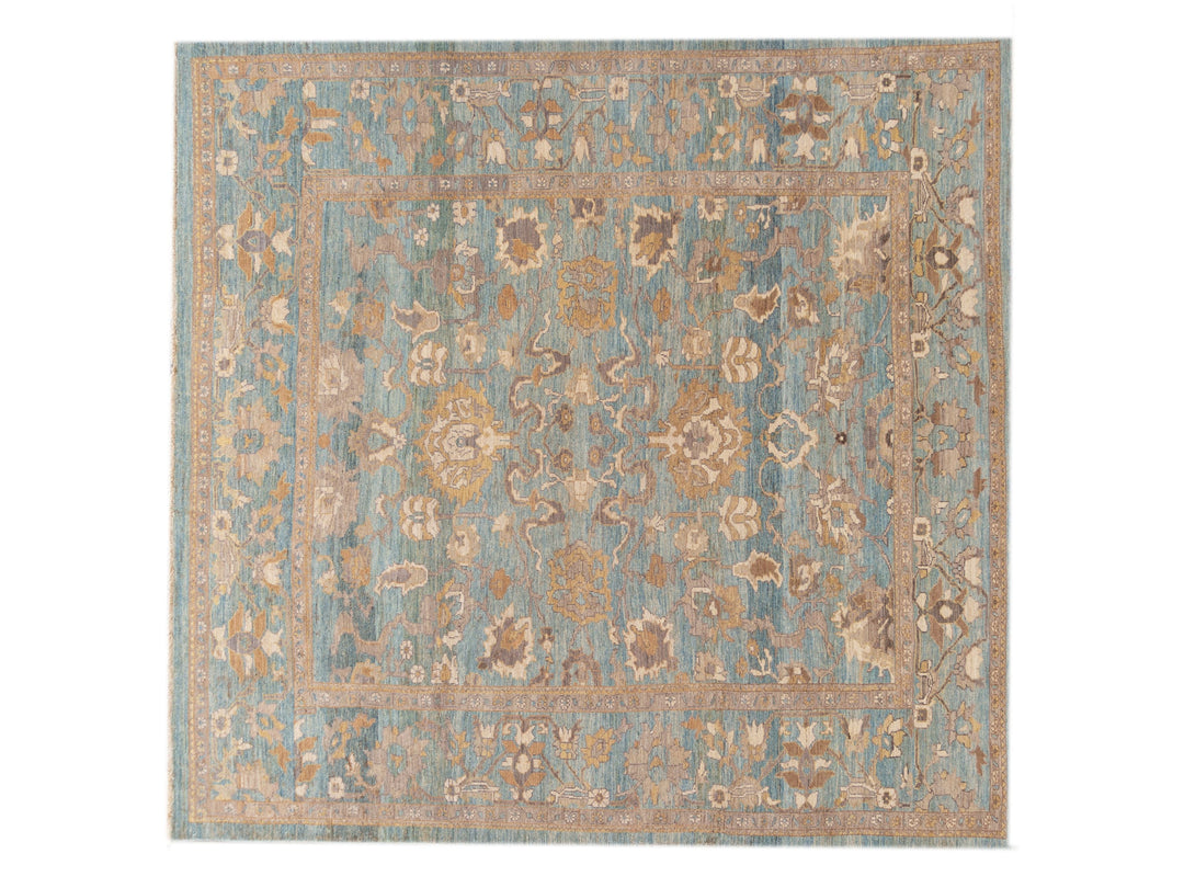 Modern Sultanabad Wool Square Rug 10 X 10