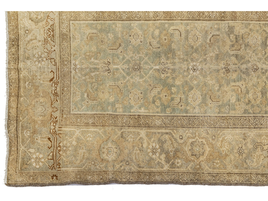 Antique Malayer Wool Runner Rug 4 X 17