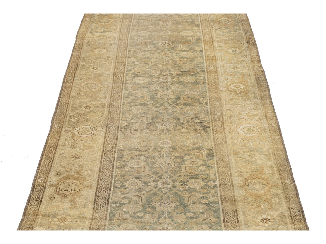 Antique Malayer Wool Runner Rug 4 X 17