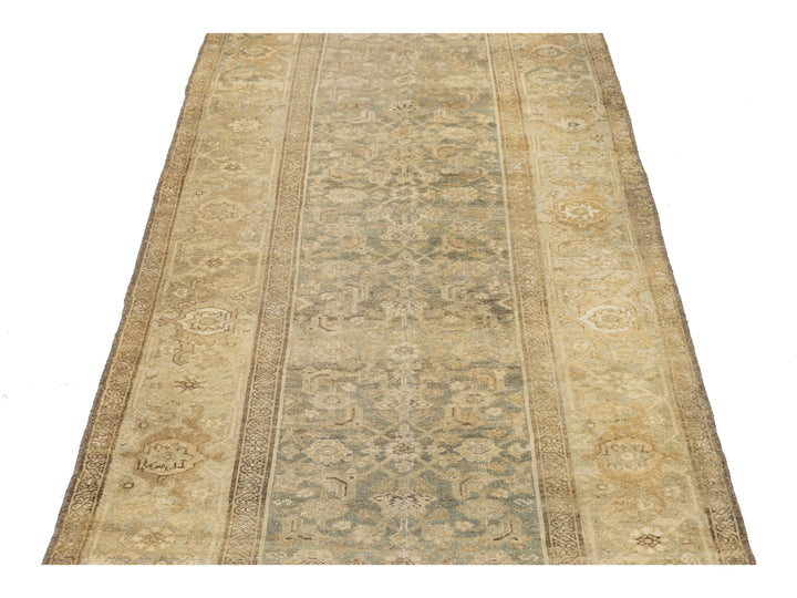 Antique Malayer Wool Runner Rug 4 X 17