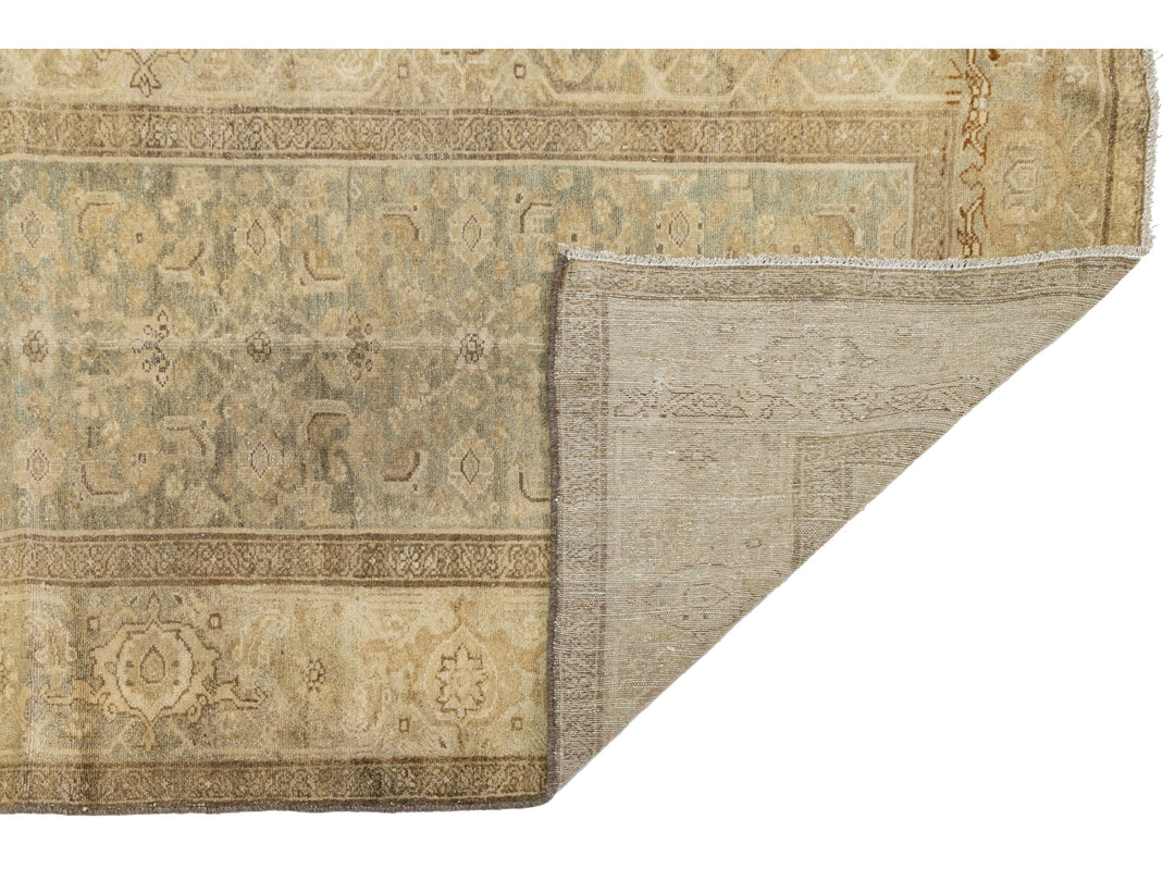 Antique Malayer Wool Runner Rug 4 X 17