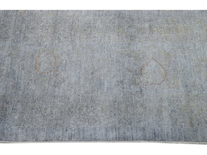 Modern Overdyed Wool Rug 14 X 20