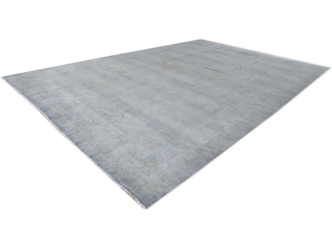 Modern Overdyed Wool Rug 14 X 20