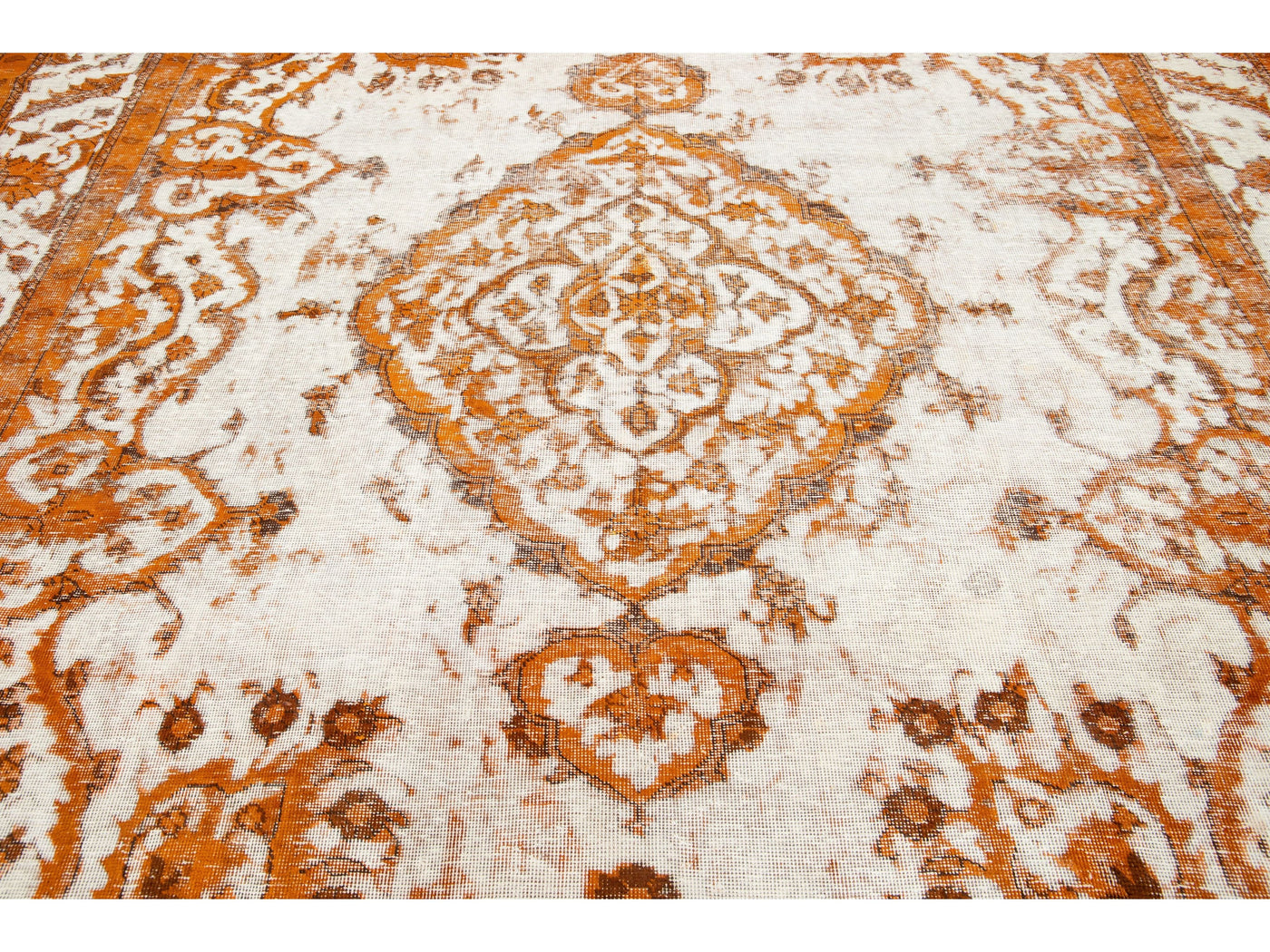 Antique Overdyed Wool Rug 9 x 12