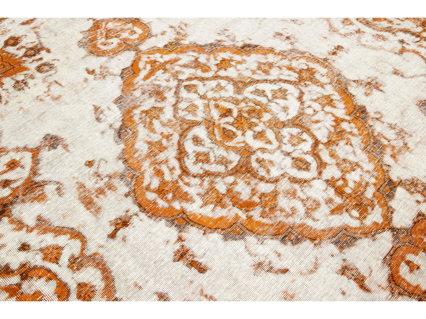 Antique Overdyed Wool Rug 9 x 12