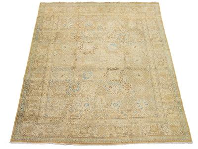 Antique Tabriz Wool Rug 12 X 15