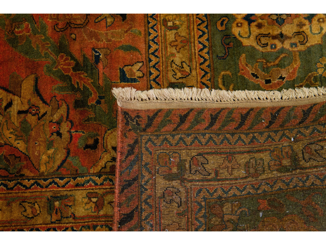 Antique Sultanabad Persian Wool Rug 9 X 16