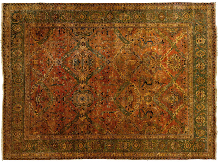 Antique Sultanabad Persian Wool Rug 9 X 16