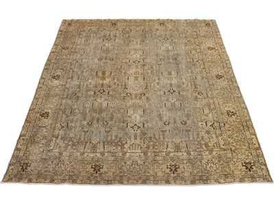 Antique Tabriz Wool Rug 10 X 14